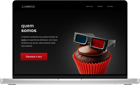 tela do projeto: cakeflix.